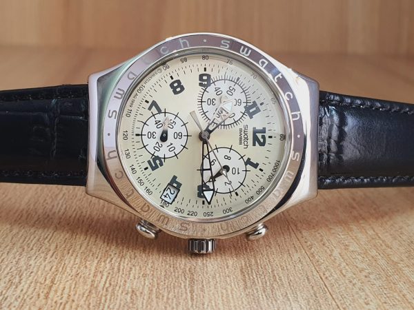Swatch Men’s Chronograph Quartz Swiss Made Watch YCS411G