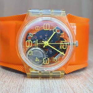 Swatch Kid’s Swiss Made Orange Watch GK348C