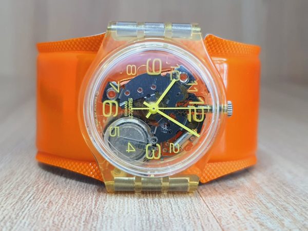 Swatch Kid’s Swiss Made Orange Watch GK348C