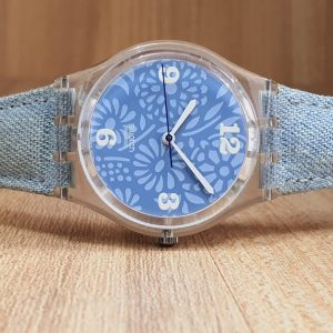 Swatch Women's Swiss Made Quartz Blue Dial 34mm Watch