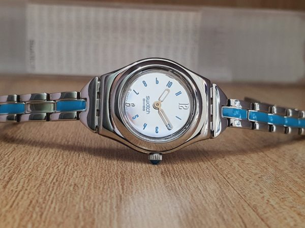 Swatch Women’s Swiss Made Silver Dial Watch YSS158G