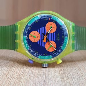 Swatch Men's/Boy's Swiss Made Chronograph multi Color Dial Watch SCJ100