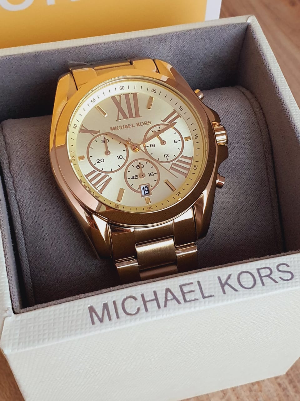 Michael Kors Women's Chronograph Stainless Steel Gold Watch MK5605 ...