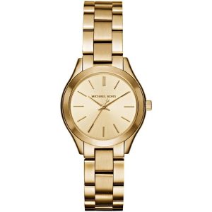 Michael Kors Women’s Analog Stainless Steel Gold Dial 34mm Watch MK3512