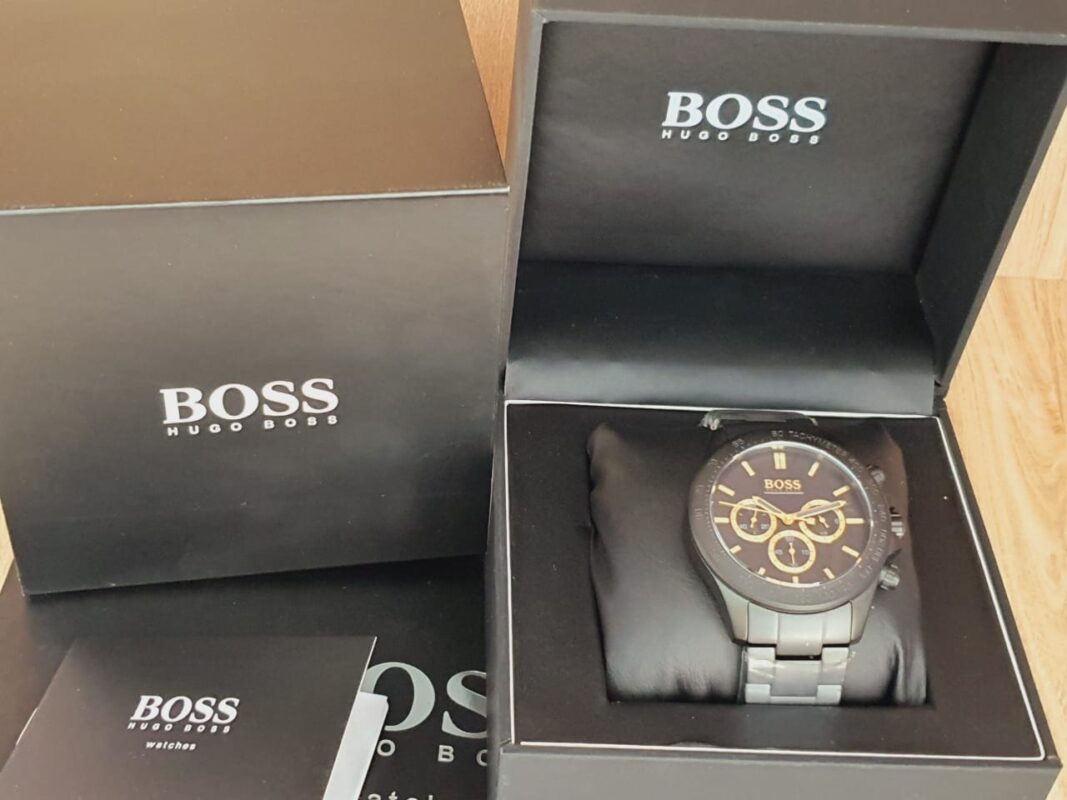 Hugo Boss Men’s Chronograph Quartz Stainless Steel Black Watch 1513278 ...