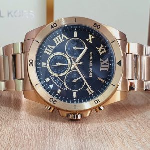 Michael Kors Men's Chronograph Stainless Steel Black Dial Watch MK8481 -  
