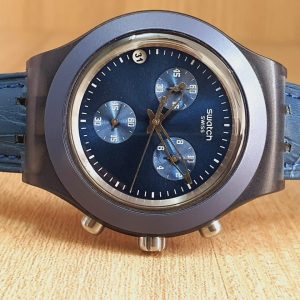 Swatch Men’s Chronograph Quartz Swiss Made Blue Dial Watch SVCN4004AG