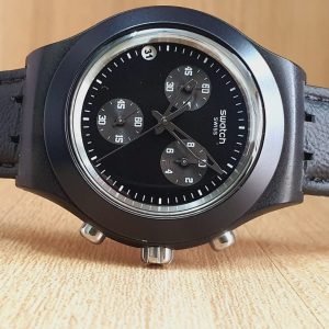 Swatch Men’s Chronograph Quartz Swiss Made Black Watch SVCF4000AG