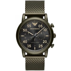 Emporio Armani Men's Sport Quartz Stainless Steel Strap Green 43mm Watch AR11115