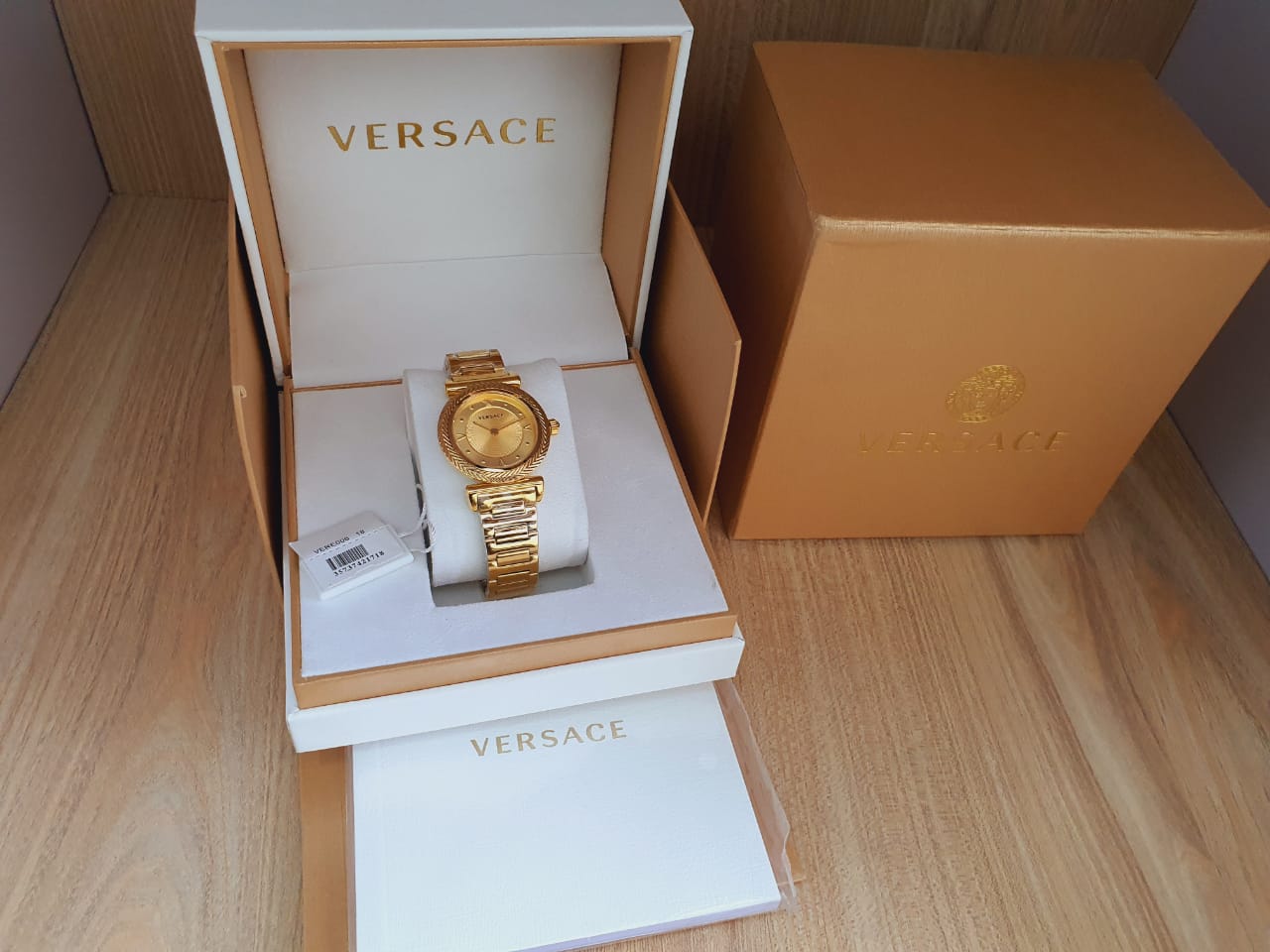 Versace Women’s Quartz Swiss Made Stainless Steel White Gold Dial 35mm ...
