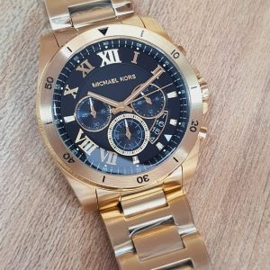 Michael Kors Men's Chronograph Stainless Steel Black Dial Watch MK8481 -  