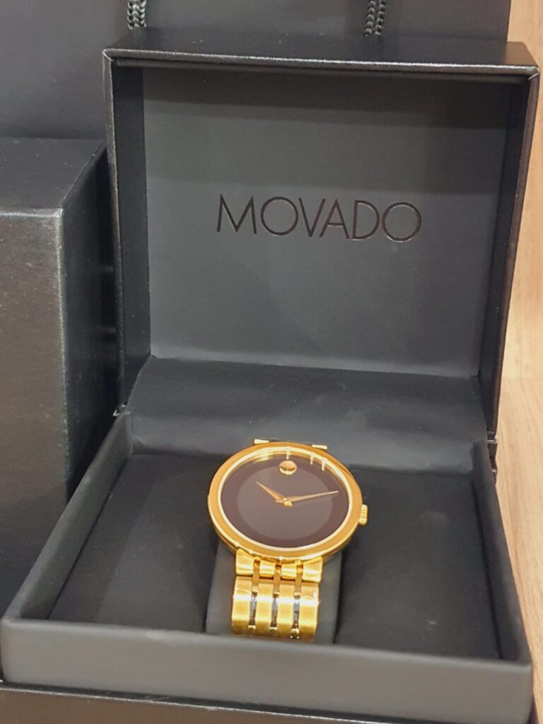 Movado Men’s Swiss Made Quartz Stainless Steel Black Dial 39mm Watch ...