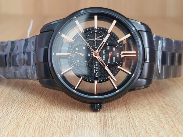 Kenneth Cole Men’s Quartz Stainless Steel Black 45mm Watch KCNY0661005