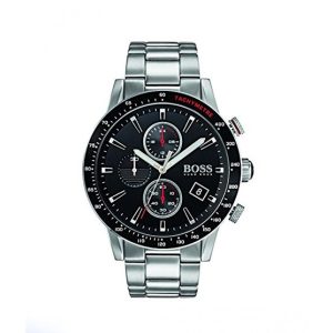Hugo Boss Men’s Chronograph Quartz Stainless Steel Black Dial 44mm Watch 1513509