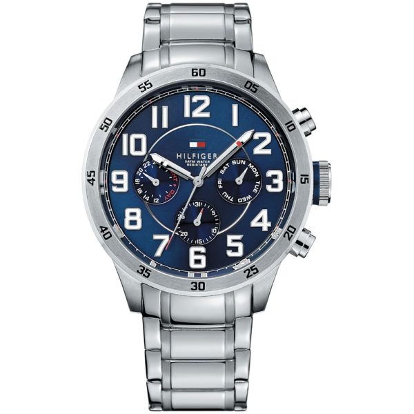 Tommy Hilfiger Men’s Quartz Stainless Steel Blue Dial 46mm Watch 1791053