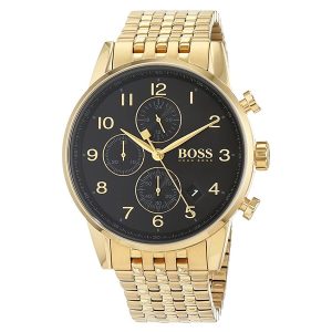 Hugo Boss Men’s Chronograph Quartz Stainless Steel Black Dial 44mm Watch 1513531