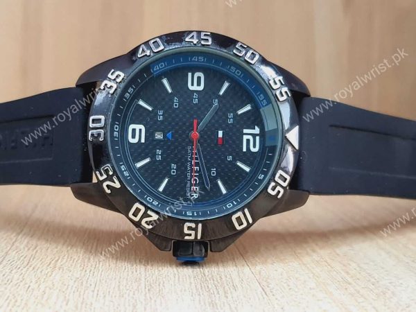 Tommy Hilfiger Men’s Quartz Black Silicone Strap 46mm Watch TH.222.1.34.1478
