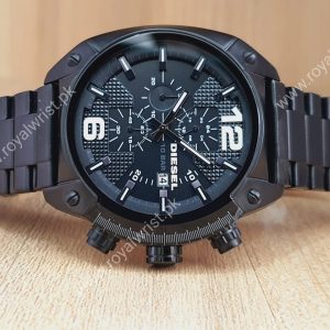 Diesel Men’s Chronograph Quartz Stainless Steel Black Dial 49mm Watch DZ4317/2