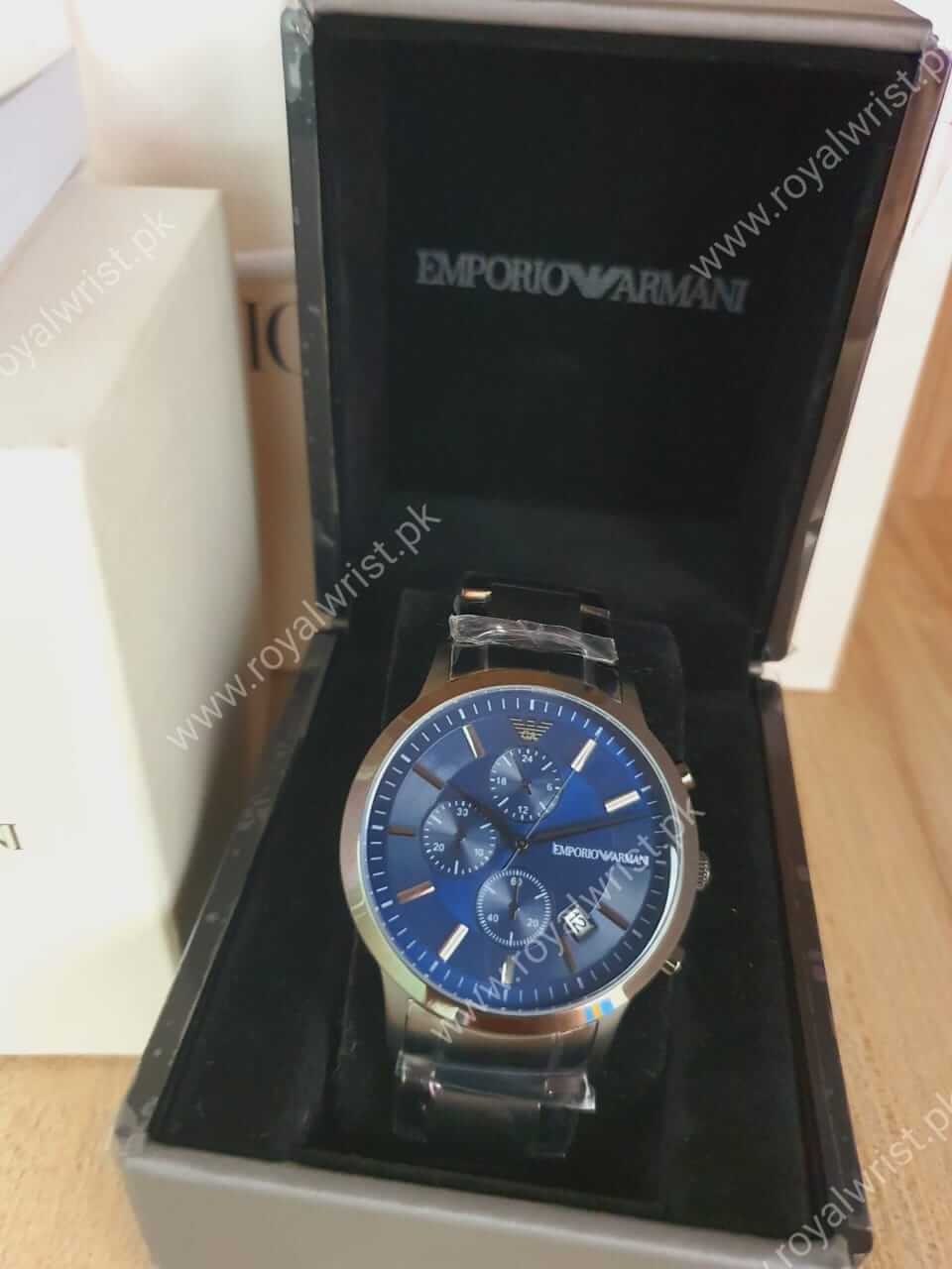 特価！EMPORIO ARMANI Quartz Blue Dial Item 腕時計 AR11085 (EMPORIO