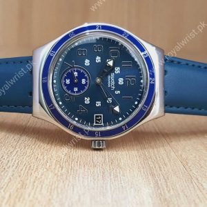 Swatch Men’s Swiss Made Chronograph Quartz Blue Dial 40mm Watch YPS420G
