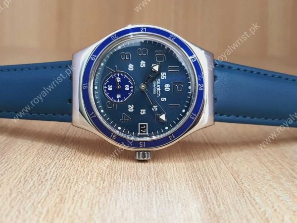 Swatch Men’s Swiss Made Chronograph Quartz Blue Dial 40mm Watch YPS420G