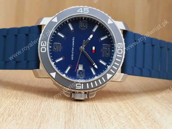 Tommy Hilfiger Men's Quartz Blue Silicone Strap 43mm Watch 1790829