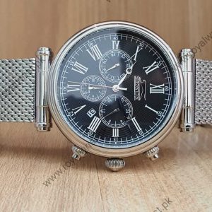 Slazenger Men’s Chronograph Quartz Stainless Steel Black Dial 45mm Watch SL91501203