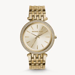 Michael Kors Women’s Quartz Stainless Steel Gold Dial 39mm Watch MK3191