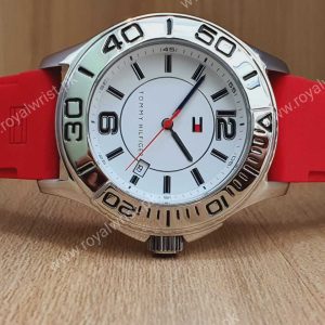 Tommy Hilfiger Men's Quartz Red Silicone Strap 42mm Watch 1790959/2