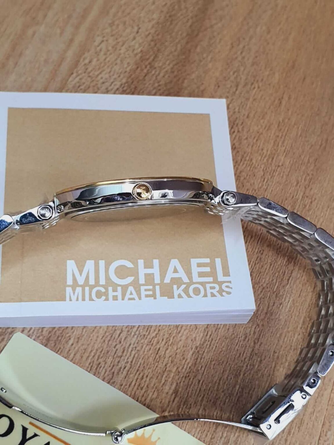 Michael Kors Women’s Quartz Stainless Steel Gold Two-Tone Bracelet 39mm ...