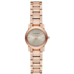 Burberry Women’s Swiss Made Stainless Steel Rose Gold Dial 26mm Watch BU9215