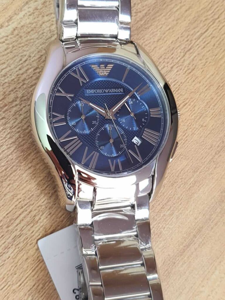 Emporio Armani Men’s Analogue Quartz Stainless Steel Blue Dial 45mm ...