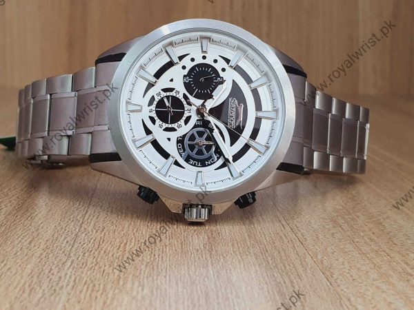 Slazenger Men’s Chronograph Quartz Stainless Steel Silver 44mm Watch SL91355201
