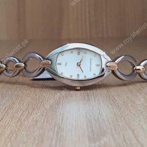 Romanson Women’s Analog Stainless Steel Bracelet White Dial 24mm Watch RD0159LL