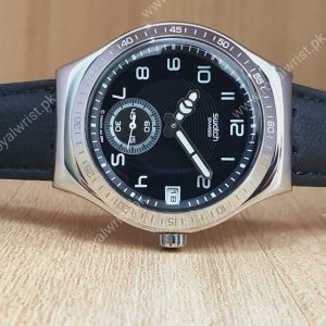 Swatch Men’s Chronograph Quartz Swiss Made Black Dial 40mm Watch YPS403