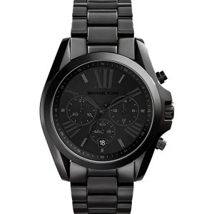Michael Kors Unisex Chronograph Quartz Stainless Steel Black Dial 42mm Watch MK5550