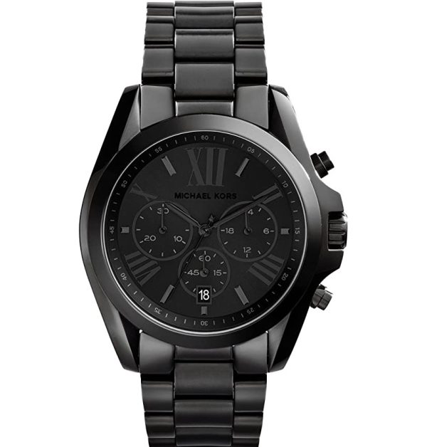 Michael Kors Unisex Chronograph Quartz Stainless Steel Black Dial 42mm Watch MK5550