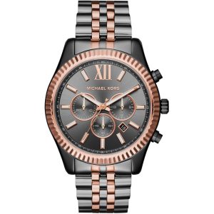 Michael Kors Men’s Chronograph Quartz Stainless Steel Grey Dial 45mm Watch MK8561