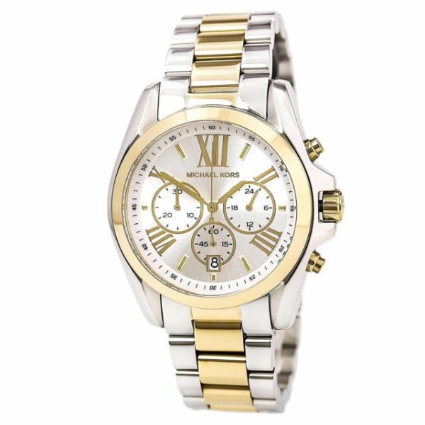 Michael Kors Women’s Chronograph Quartz Stainless Steel Silver Dial 43mm Watch MK5627