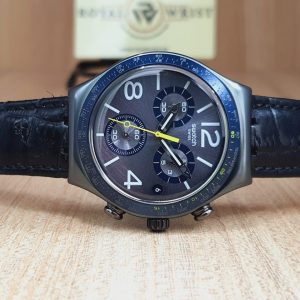 Swatch Men’s Swiss Made Chronograph Quartz Grey Dial 40mm Watch YCM4006AG