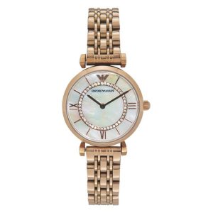 Emporio Armani Women’s Analog Stainless Steel Mother of pearl Dial 32mm Watch AR1909