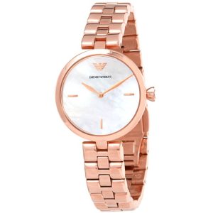 Emporio Armani Women’s Analog Stainless Steel Mother of Pearl Dial 32mm Watch AR11196