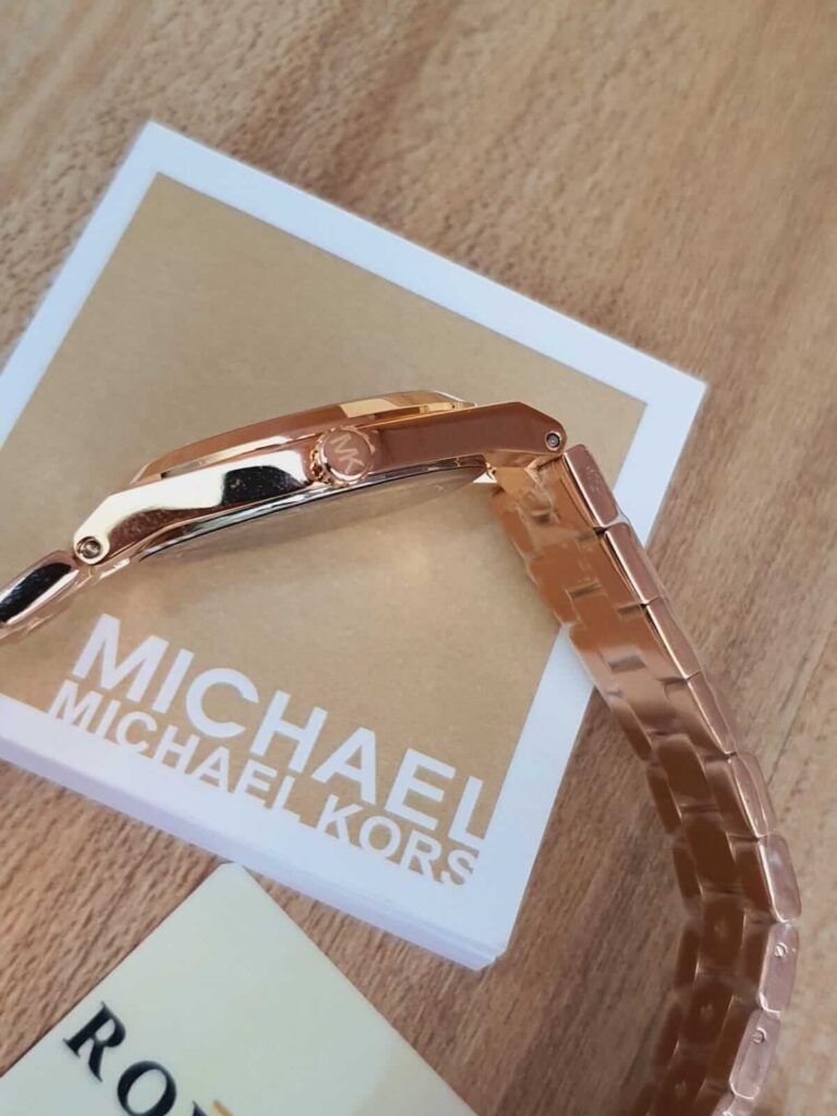 Michael Kors Women’s Quartz Stainless Steel Rose Gold Dial 36mm Watch ...