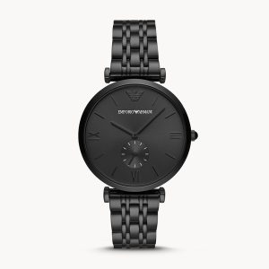 Emporio Armani Men’s Chronograph Quartz Stainless Steel Black Dial 40mm Watch AR11299