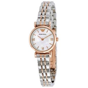 Emporio Armani Women’s Analog Stainless Steel Mother of Pearl Dial 22mm Watch AR1764