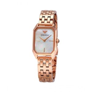 Emporio Armani Women’s Analog Stainless Steel Mother of Pearl Dial 36mm Watch AR11147