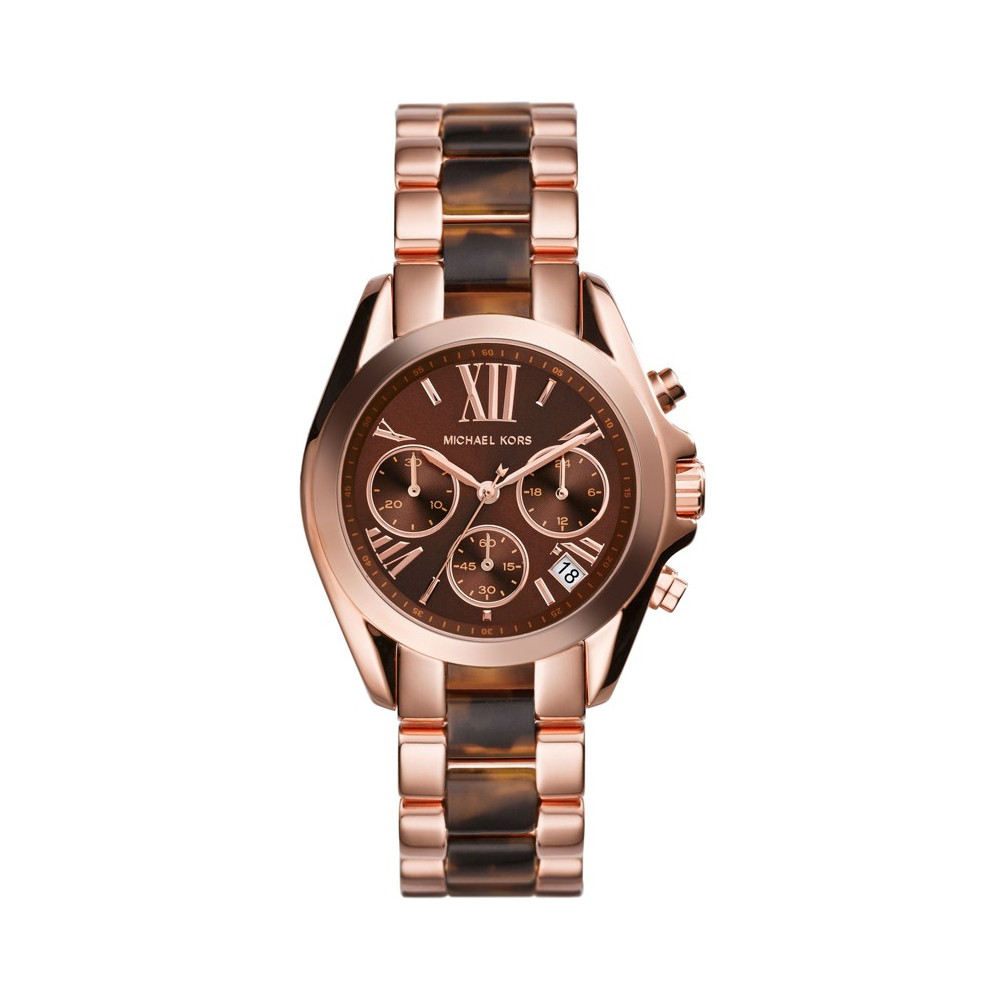 Michael Kors Women's Quartz Chronograph Stainless Steel Brown Dial 36mm  Watch MK5944 