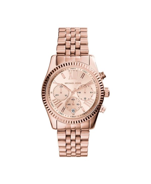 Michael Kors Women’s Chronograph Quartz Stainless Steel Rose Gold Dial 38mm Watch MK5569