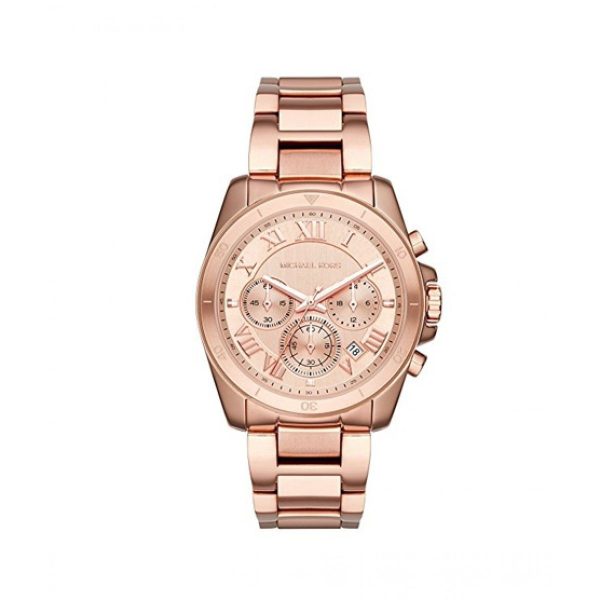 Michael Kors Women’s Quartz Chronograph Stainless Steel Rose Gold Dial 40mm Watch MK6367