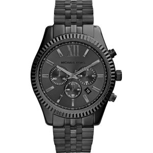Michael Kors Men’s Chronograph Quartz Stainless Steel Black Dial 45mm Watch MK8346